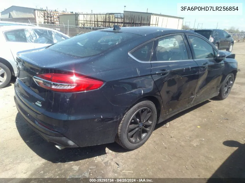 2020 Ford Fusion Se VIN: 3FA6P0HD7LR256854 Lot: 39295734