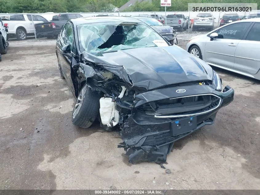 2020 Ford Fusion Se VIN: 3FA6P0T96LR163021 Lot: 39349002