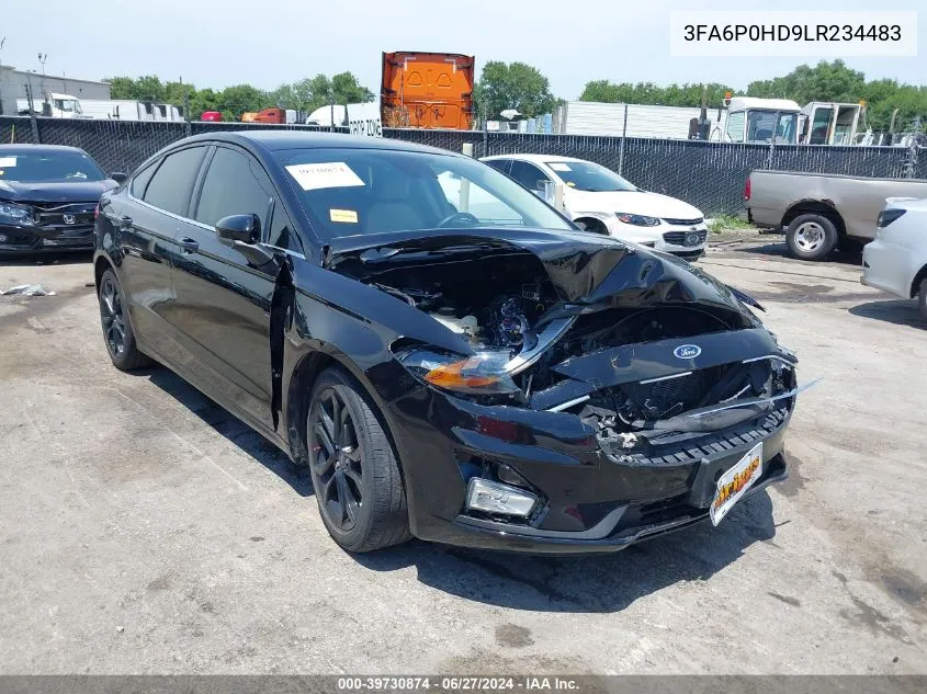 3FA6P0HD9LR234483 2020 Ford Fusion Se