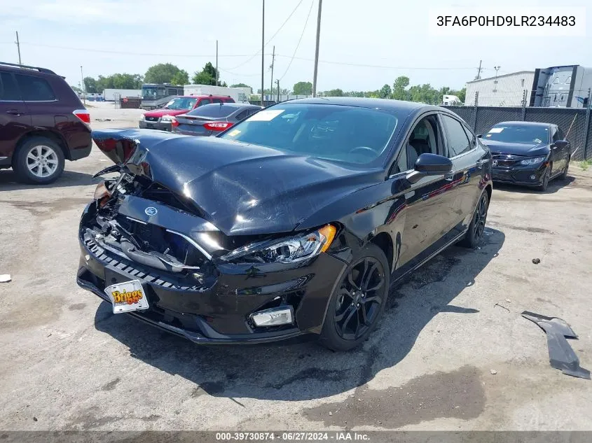 3FA6P0HD9LR234483 2020 Ford Fusion Se