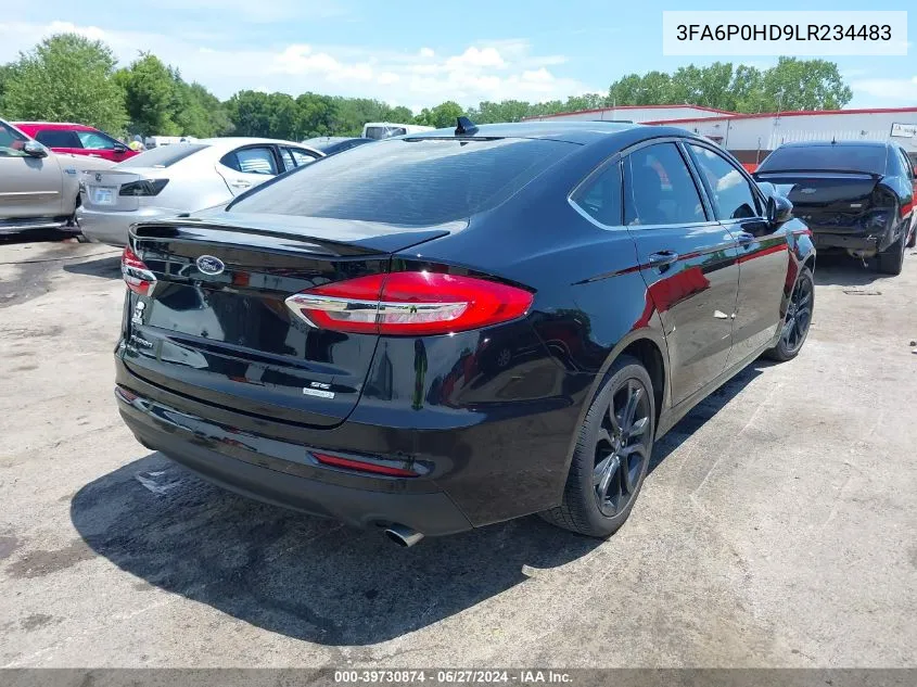 3FA6P0HD9LR234483 2020 Ford Fusion Se