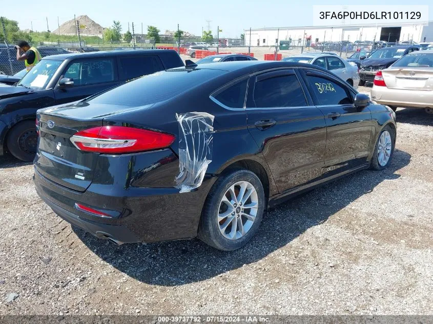 3FA6P0HD6LR101129 2020 Ford Fusion Se