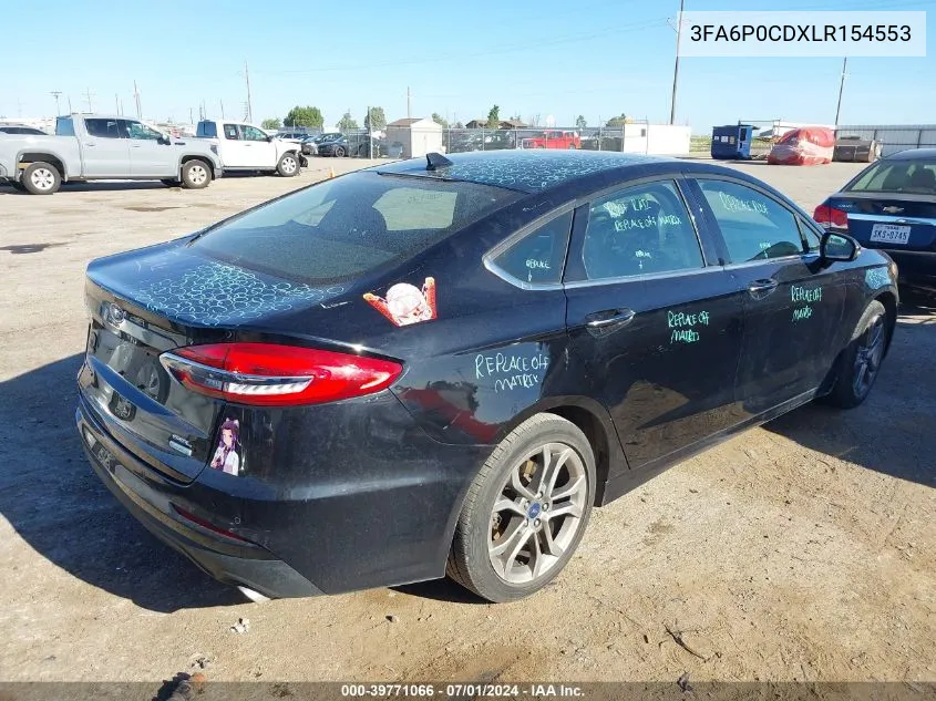 3FA6P0CDXLR154553 2020 Ford Fusion Sel