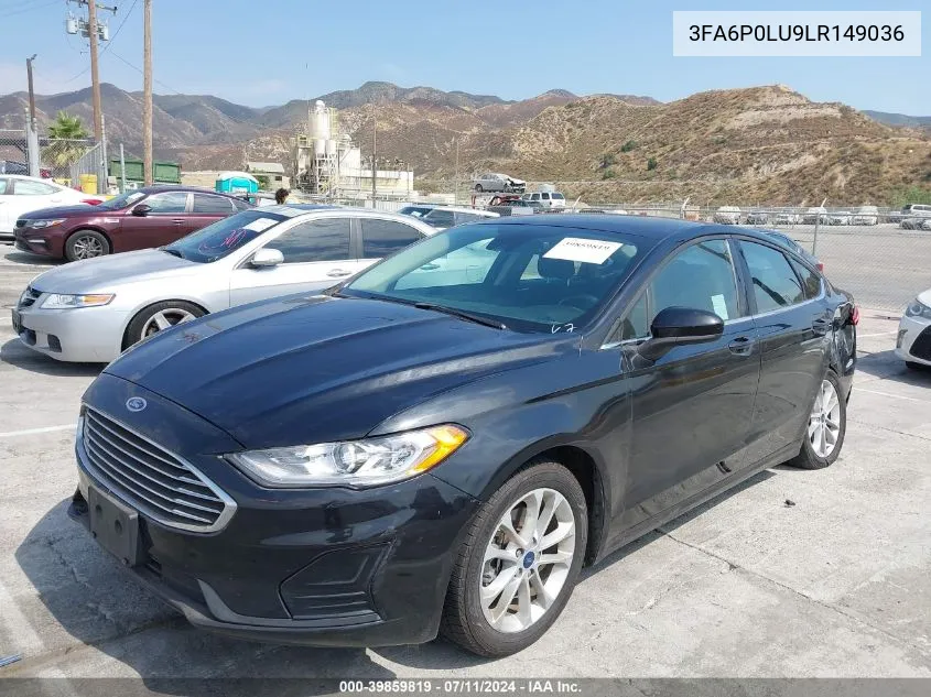 3FA6P0LU9LR149036 2020 Ford Fusion Hybrid Se