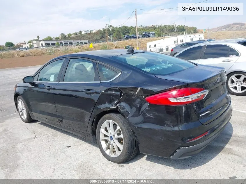 3FA6P0LU9LR149036 2020 Ford Fusion Hybrid Se