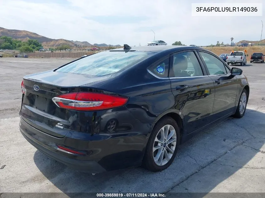 2020 Ford Fusion Hybrid Se VIN: 3FA6P0LU9LR149036 Lot: 39859819