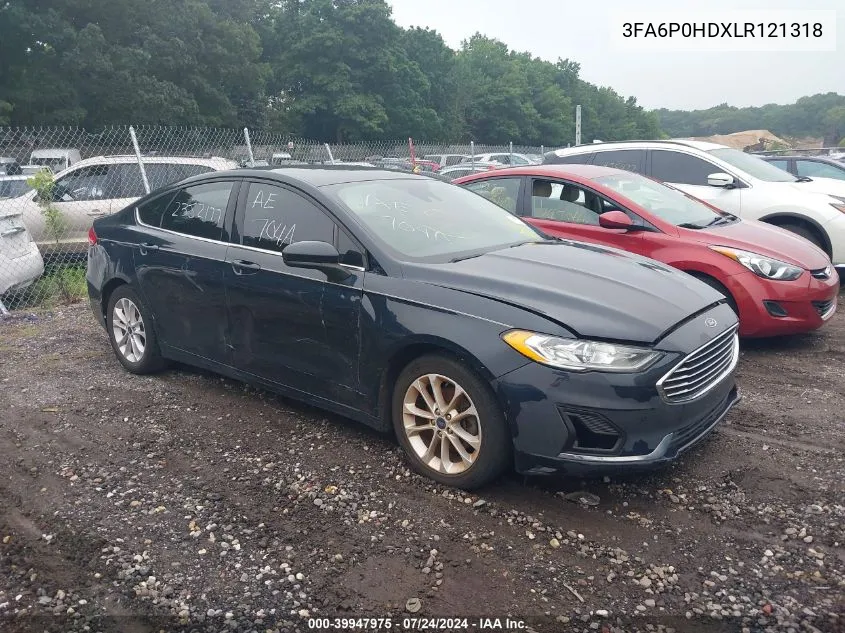 2020 Ford Fusion Se VIN: 3FA6P0HDXLR121318 Lot: 39947975