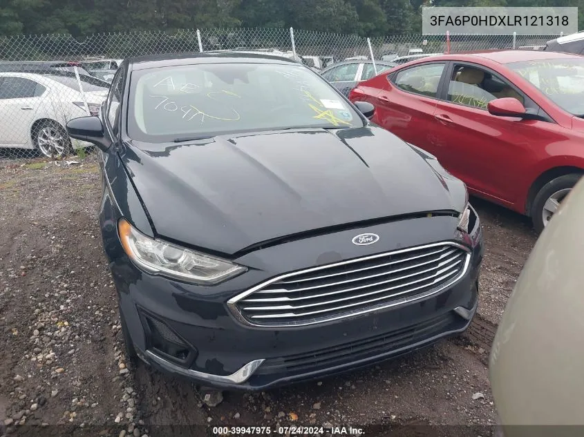 2020 Ford Fusion Se VIN: 3FA6P0HDXLR121318 Lot: 39947975