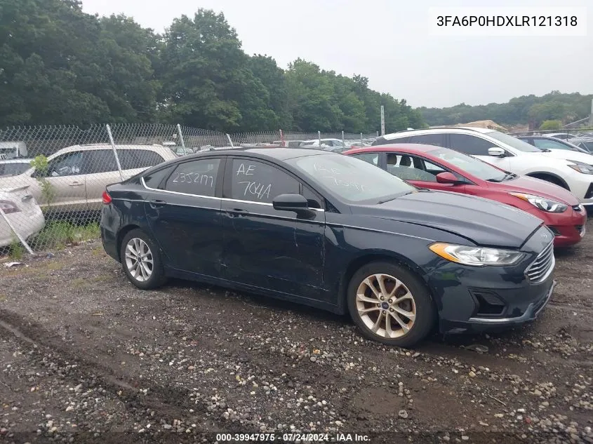 2020 Ford Fusion Se VIN: 3FA6P0HDXLR121318 Lot: 39947975