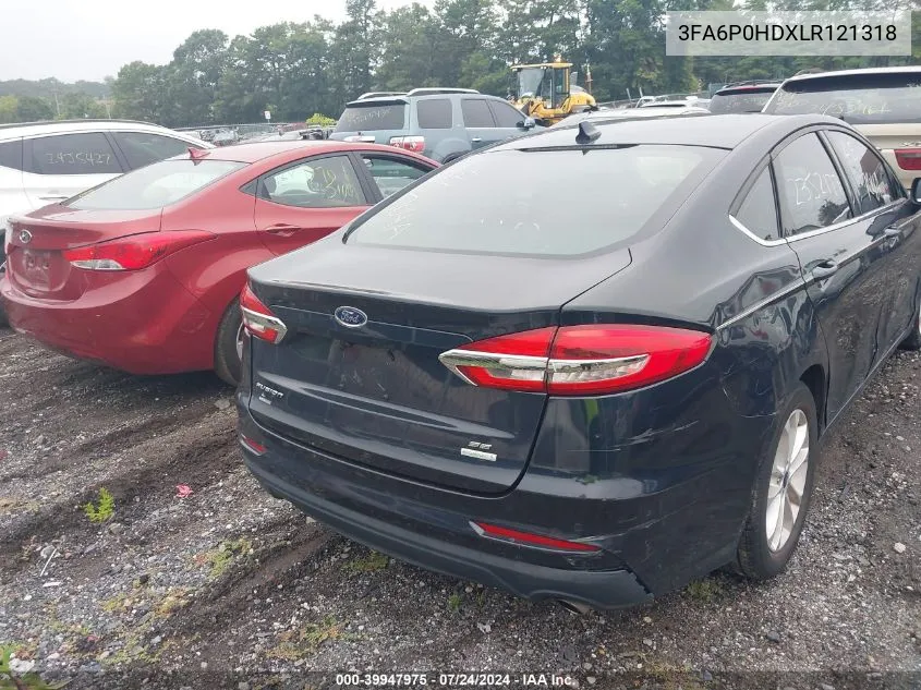 2020 Ford Fusion Se VIN: 3FA6P0HDXLR121318 Lot: 39947975