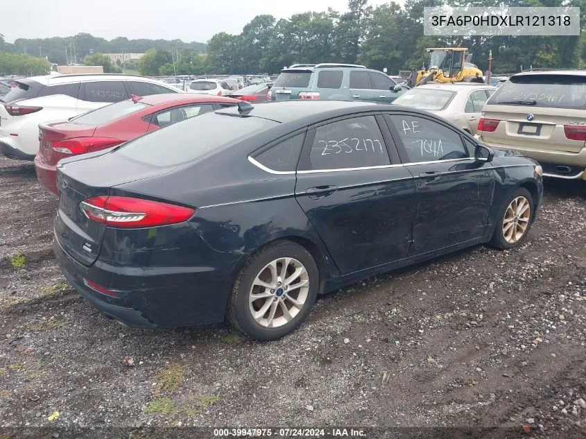 3FA6P0HDXLR121318 2020 Ford Fusion Se