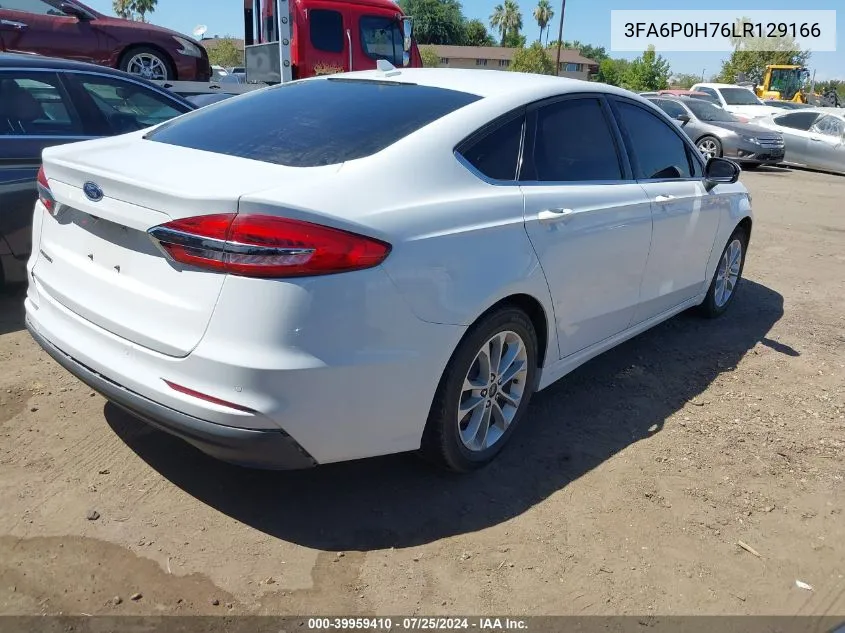 3FA6P0H76LR129166 2020 Ford Fusion Se