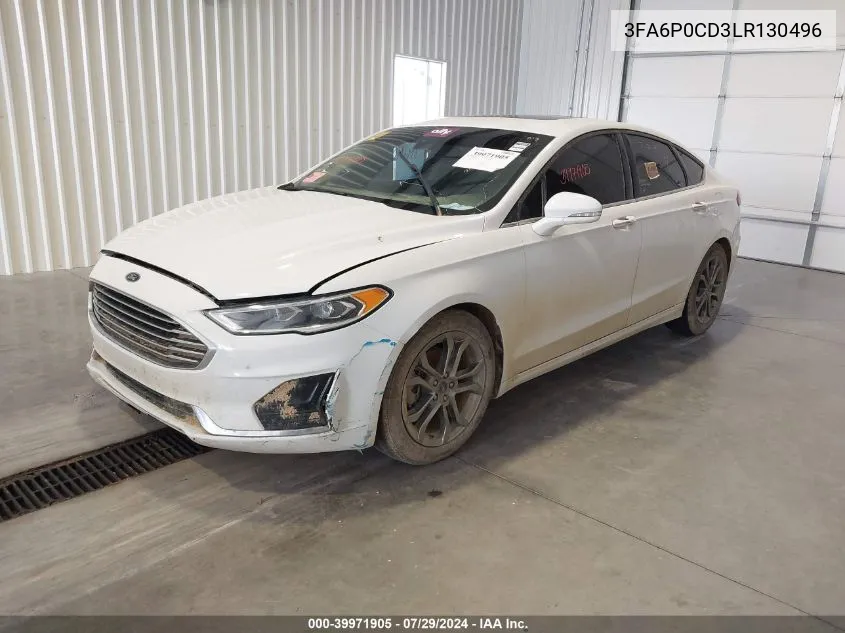 3FA6P0CD3LR130496 2020 Ford Fusion Sel