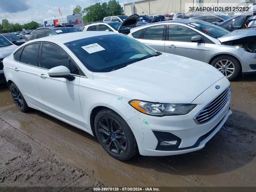 2020 Ford Fusion Se VIN: 3FA6P0HD2LR125282 Lot: 39978128