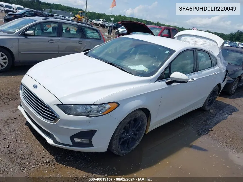 3FA6P0HD0LR220049 2020 Ford Fusion Se