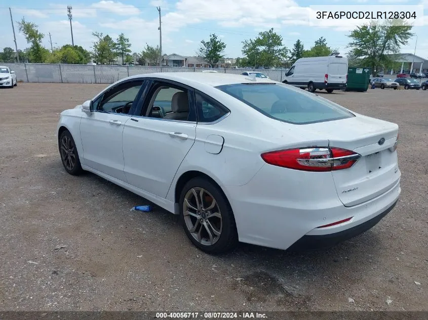 3FA6P0CD2LR128304 2020 Ford Fusion Sel