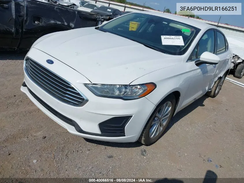 3FA6P0HD9LR166251 2020 Ford Fusion Se