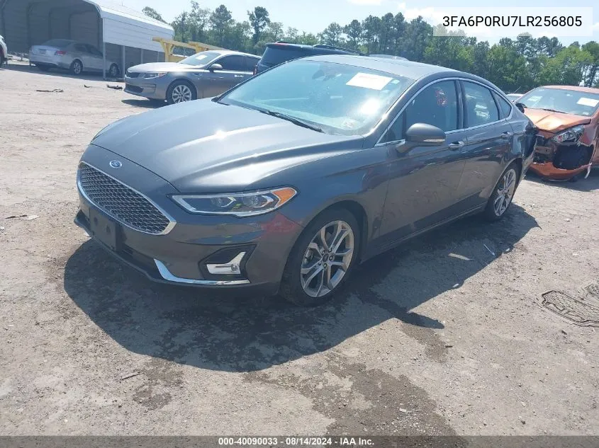 3FA6P0RU7LR256805 2020 Ford Fusion Hybrid Titanium