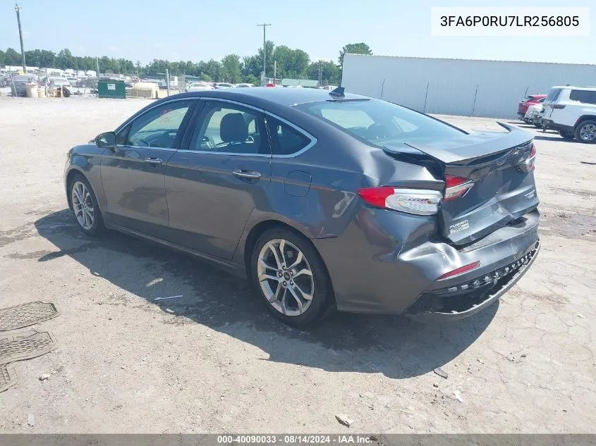 3FA6P0RU7LR256805 2020 Ford Fusion Hybrid Titanium