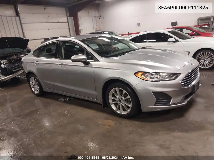 2020 Ford Fusion Hybrid Se VIN: 3FA6P0LU0LR111825 Lot: 40115939