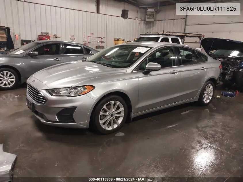 2020 Ford Fusion Hybrid Se VIN: 3FA6P0LU0LR111825 Lot: 40115939