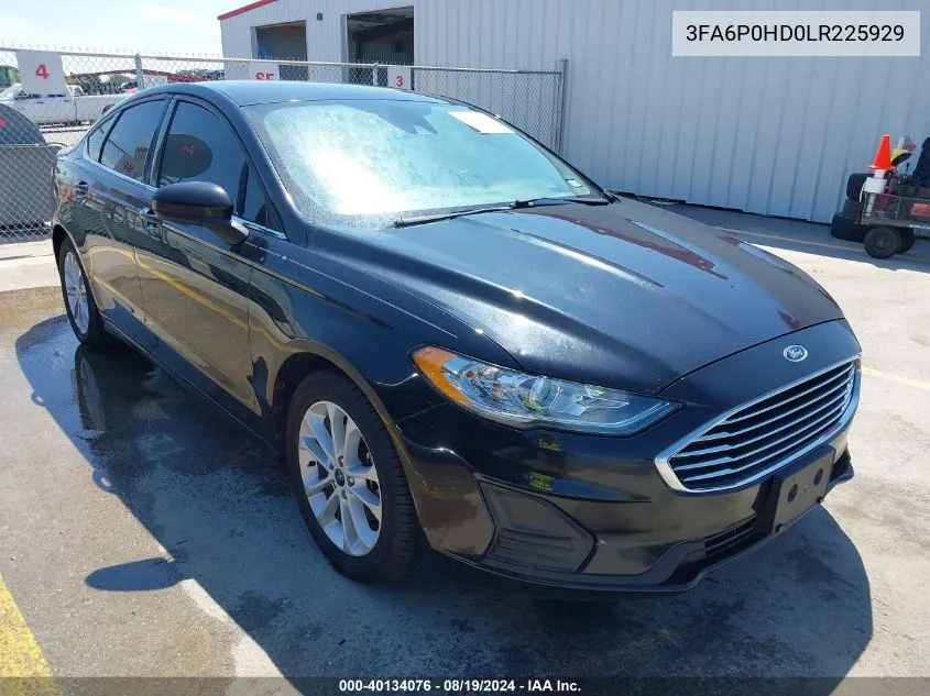 3FA6P0HD0LR225929 2020 Ford Fusion Se