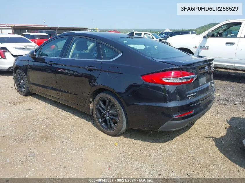 3FA6P0HD6LR258529 2020 Ford Fusion Se