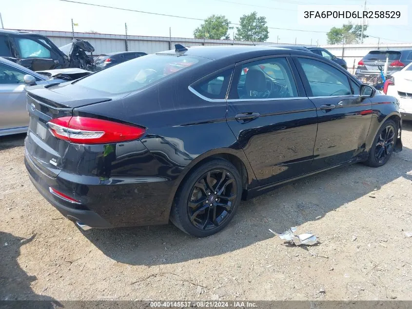 3FA6P0HD6LR258529 2020 Ford Fusion Se