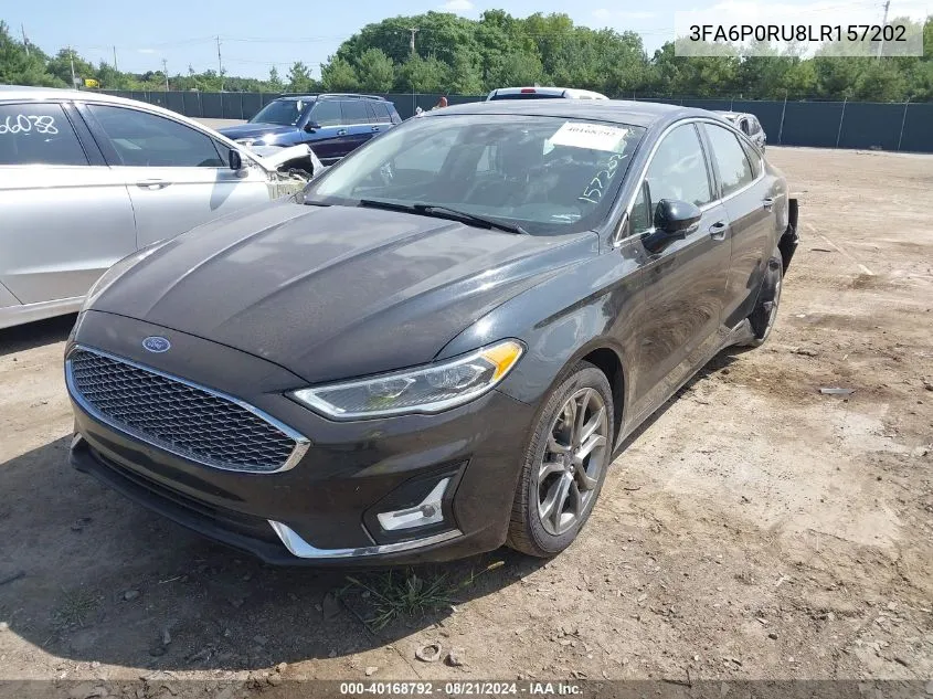 3FA6P0RU8LR157202 2020 Ford Fusion Hybrid Titanium