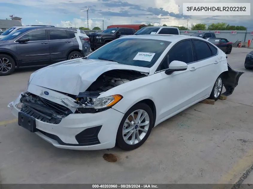 3FA6P0HD4LR202282 2020 Ford Fusion Se