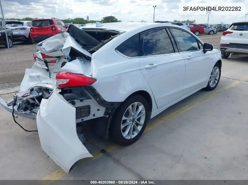 3FA6P0HD4LR202282 2020 Ford Fusion Se