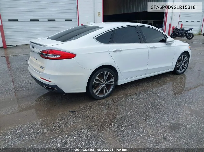 3FA6P0D92LR153181 2020 Ford Fusion Titanium