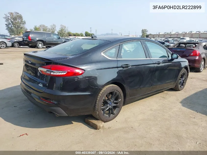 3FA6P0HD2LR222899 2020 Ford Fusion Se