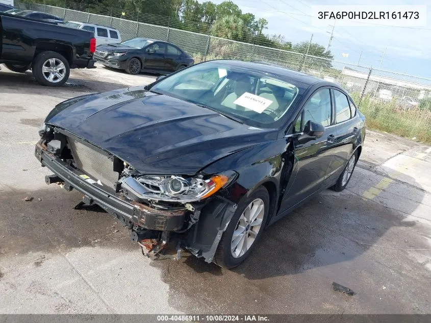 2020 Ford Fusion Se VIN: 3FA6P0HD2LR161473 Lot: 40486911