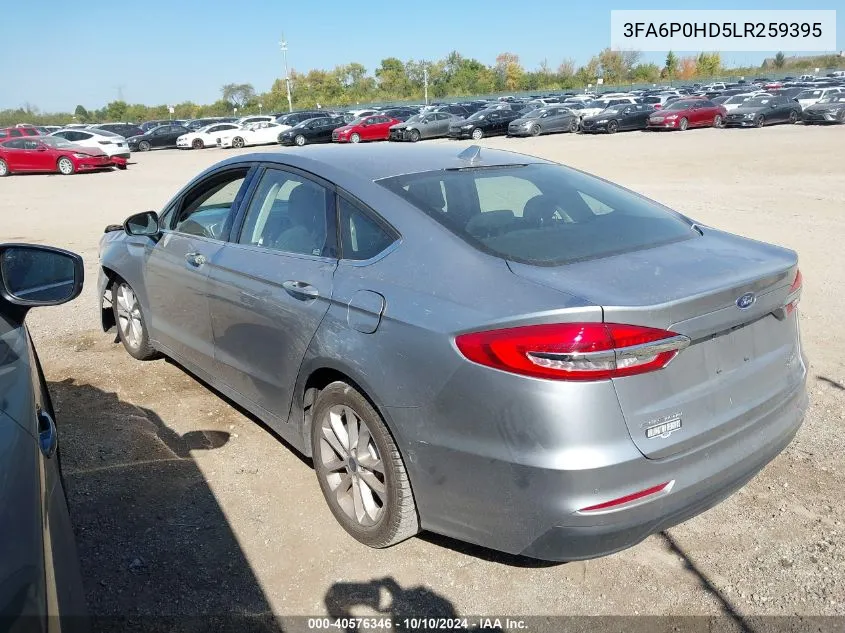 3FA6P0HD5LR259395 2020 Ford Fusion Se