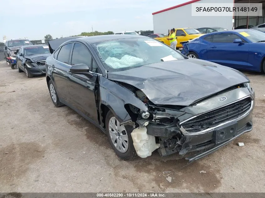 3FA6P0G70LR148149 2020 Ford Fusion S