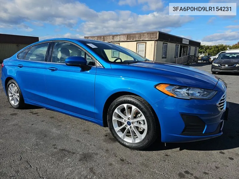 2020 Ford Fusion Se VIN: 3FA6P0HD9LR154231 Lot: 40781863