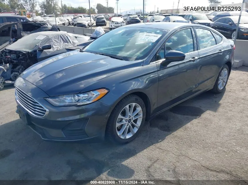 2020 Ford Fusion Hybrid Se VIN: 3FA6P0LU4LR225293 Lot: 40825908