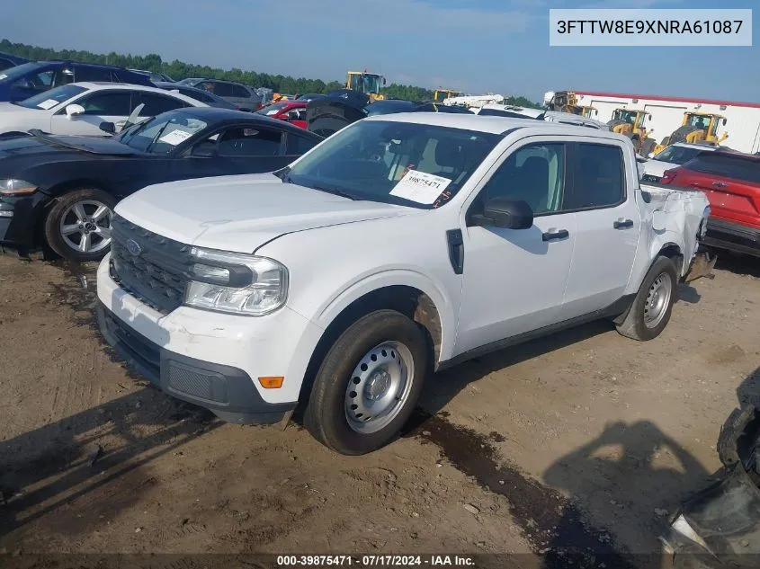 2022 Ford Maverick Xl/Xlt/Lariat VIN: 3FTTW8E9XNRA61087 Lot: 39875471