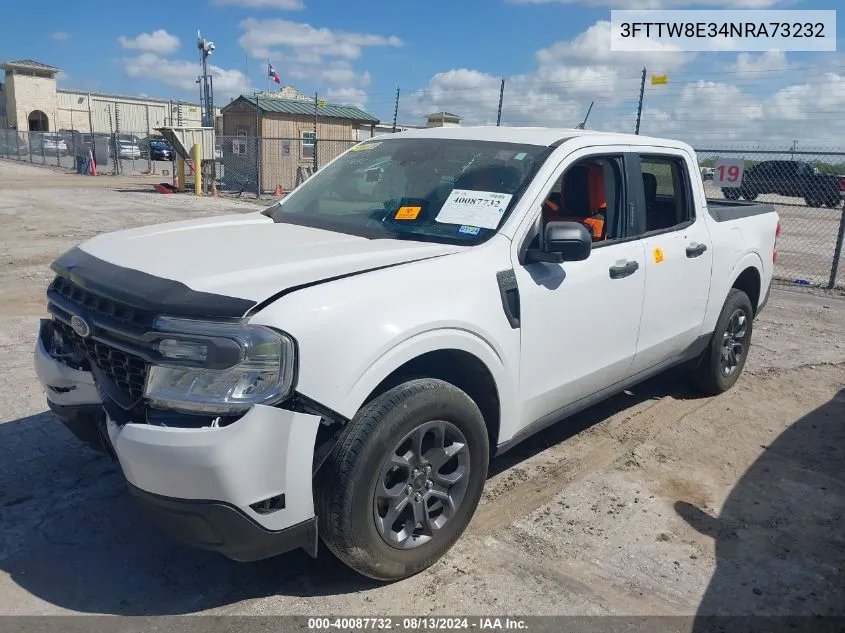 2022 Ford Maverick Xlt VIN: 3FTTW8E34NRA73232 Lot: 40087732