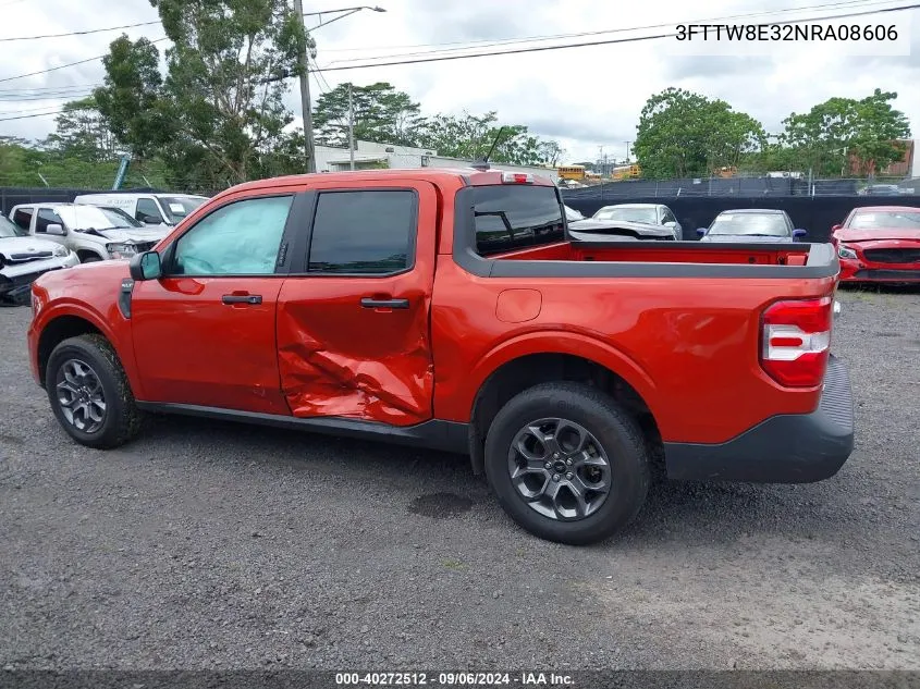 2022 Ford Maverick Xlt VIN: 3FTTW8E32NRA08606 Lot: 40272512