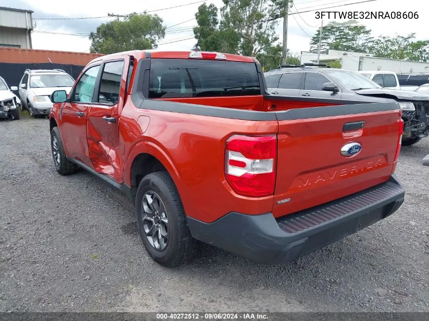 2022 Ford Maverick Xlt VIN: 3FTTW8E32NRA08606 Lot: 40272512