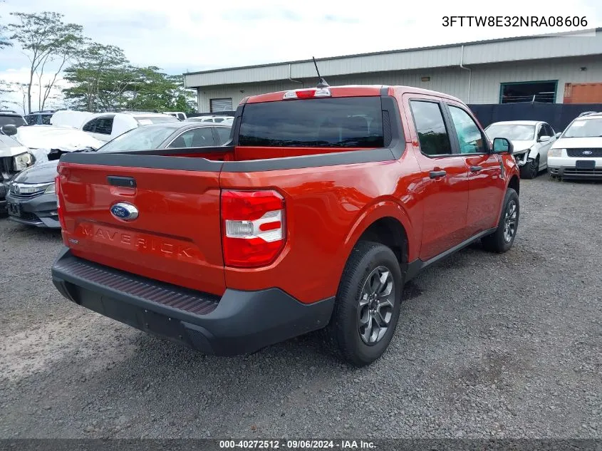 2022 Ford Maverick Xlt VIN: 3FTTW8E32NRA08606 Lot: 40272512