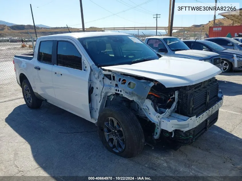 2022 Ford Maverick Xlt VIN: 3FTTW8E30NRA82266 Lot: 40664970