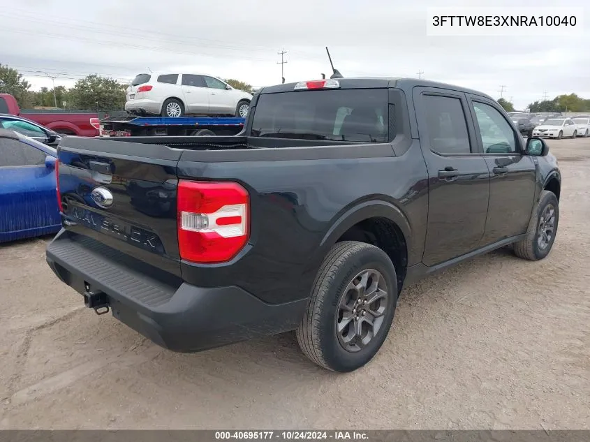 2022 Ford Maverick Xlt VIN: 3FTTW8E3XNRA10040 Lot: 40865810