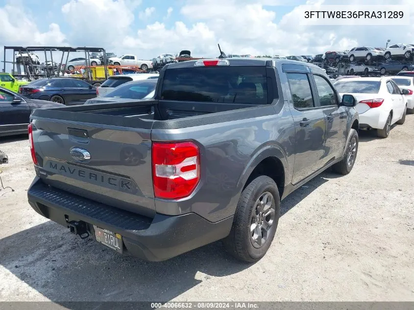 2023 Ford Maverick Xlt VIN: 3FTTW8E36PRA31289 Lot: 40066632