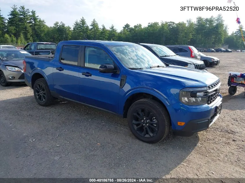 2023 Ford Maverick Xlt VIN: 3FTTW8F96PRA52520 Lot: 40186785