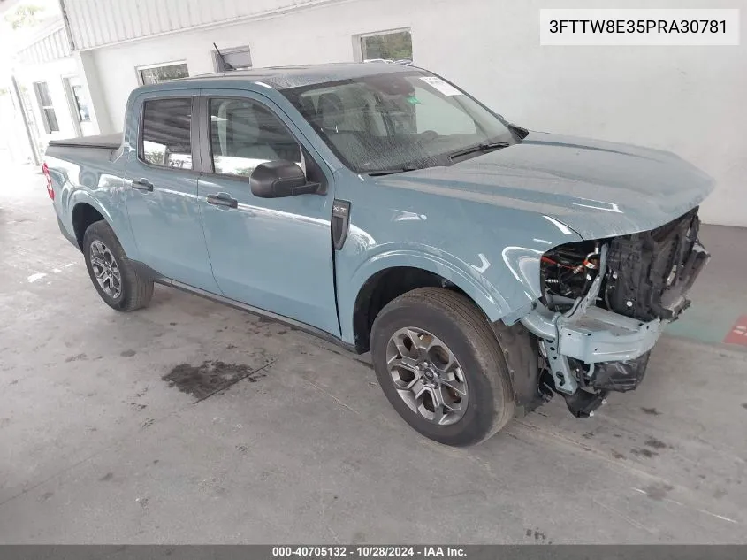 2023 Ford Maverick Xlt VIN: 3FTTW8E35PRA30781 Lot: 40705132