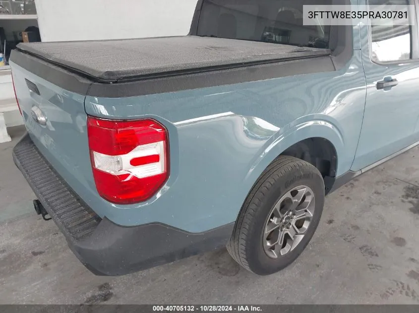 2023 Ford Maverick Xlt VIN: 3FTTW8E35PRA30781 Lot: 40705132