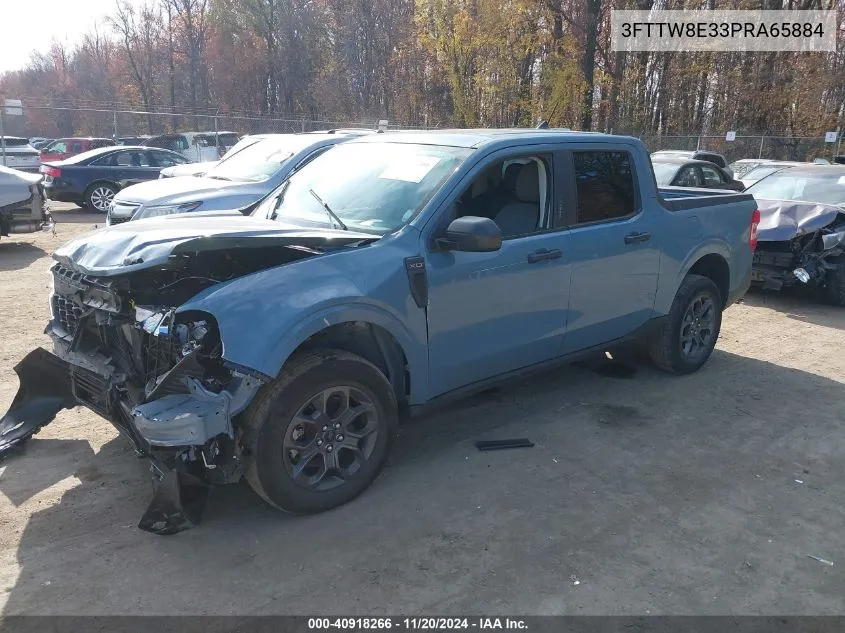 2023 Ford Maverick Xlt VIN: 3FTTW8E33PRA65884 Lot: 40918266